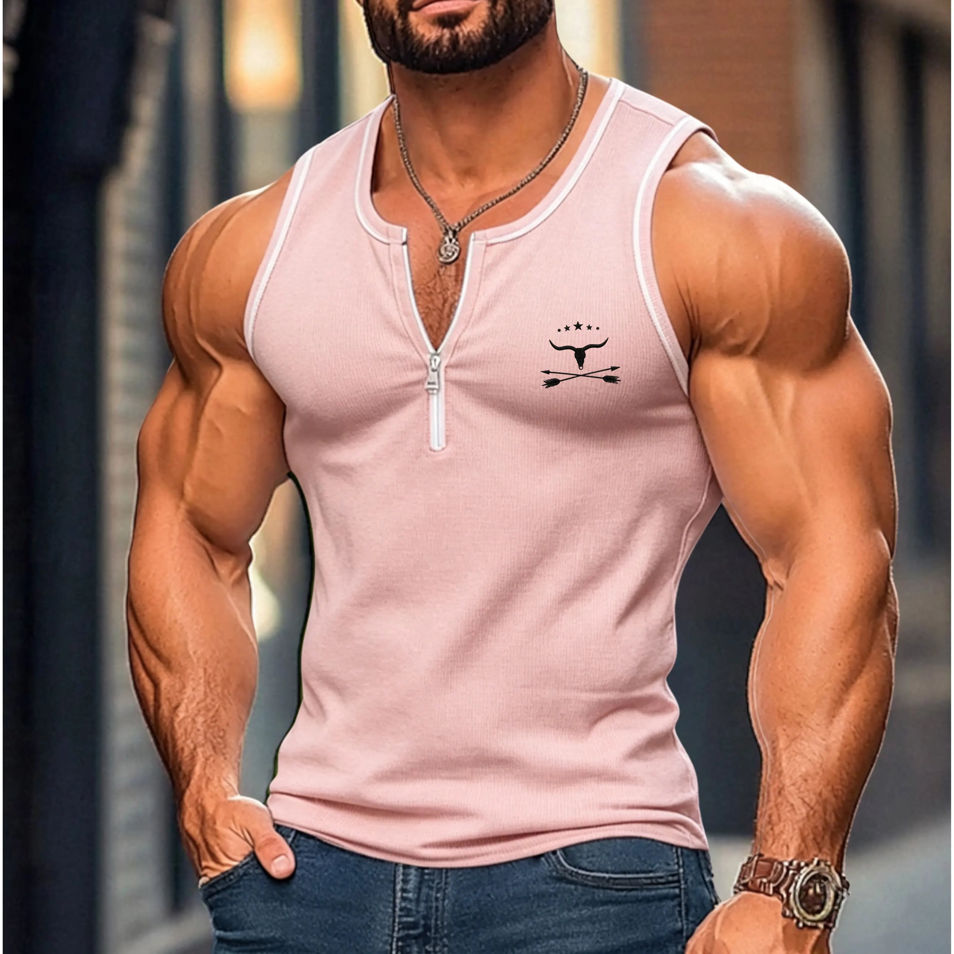 Men's T Shirt Henley Shirt Tee Top Short Sleeve Color Block
