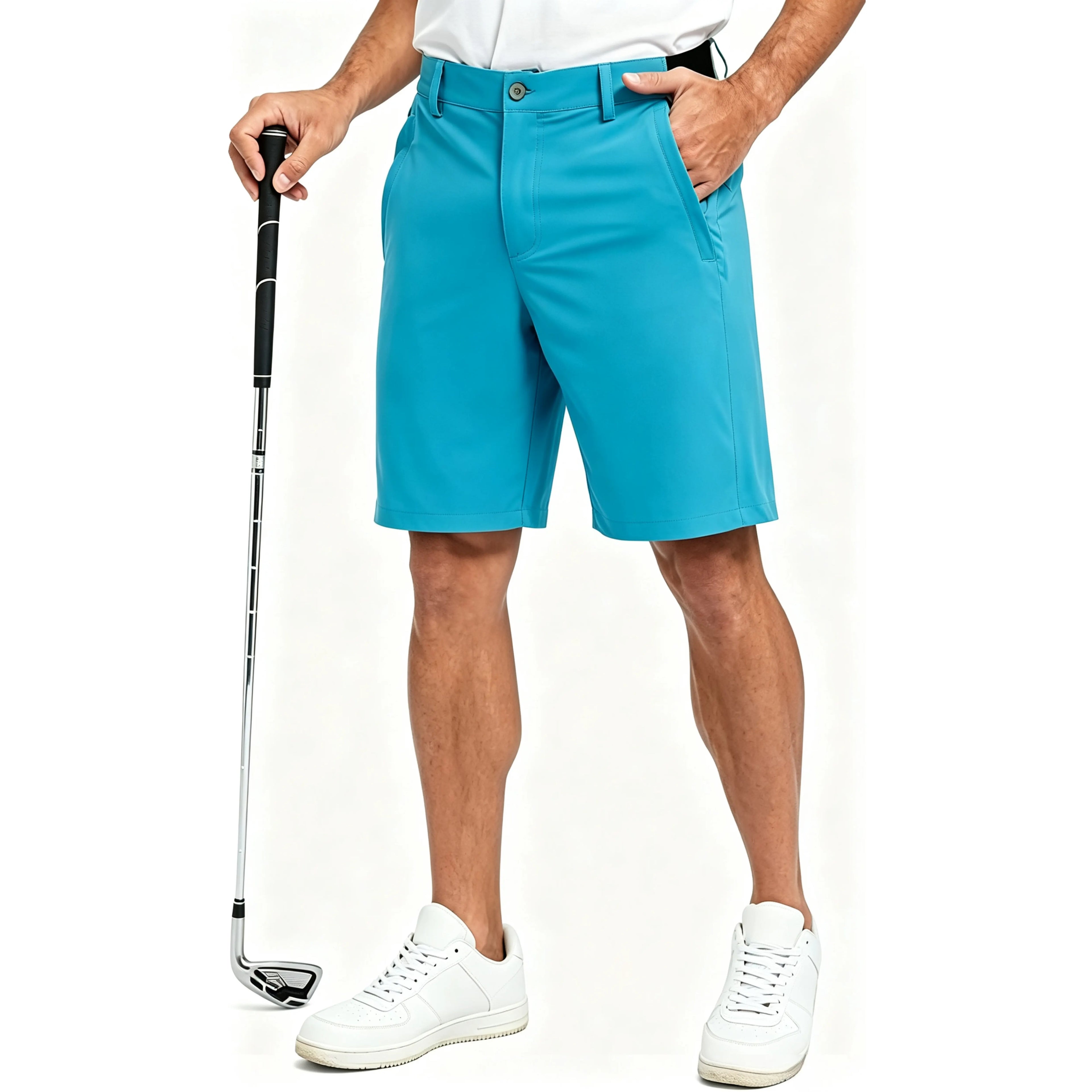 Men's Golf Work Shorts Stretch Waistband Dry Fit