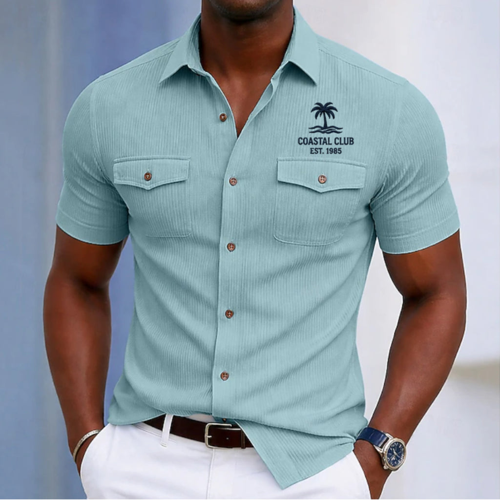 Men's Shirt Casual Shirt Corduroy Shirt Button Up Shirt