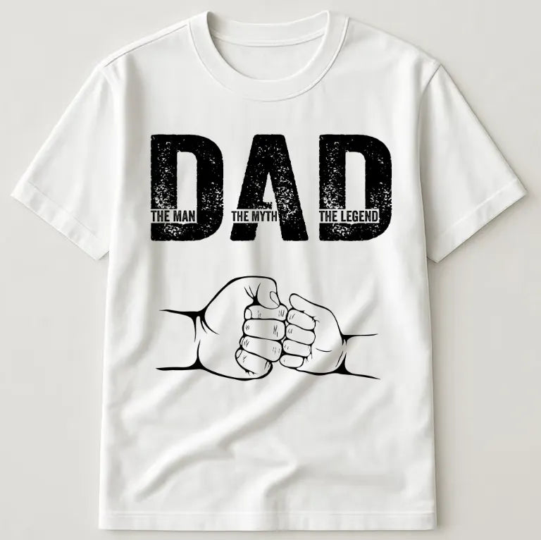 Father's Day Gifts, Dad The Man The Myth The Legend - Personalized Shirt Father's Day