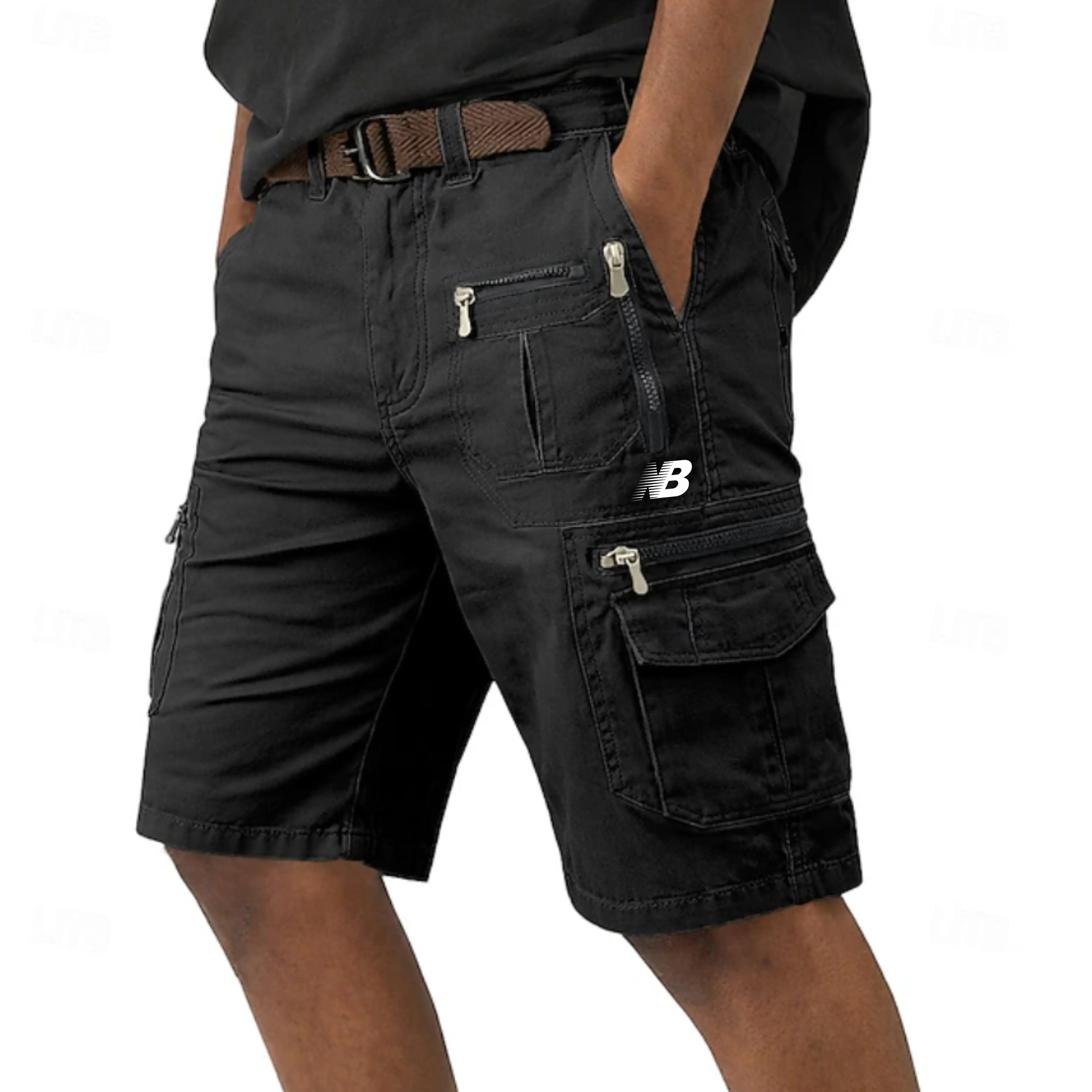 Men's Tactical Cargo Cargo Shorts Shorts Casual Shorts Pocket Elastic Waist Plain