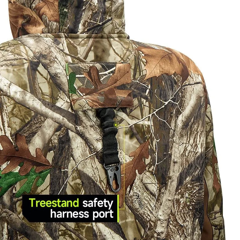 Men's Hunting Clothes,Silent Water Resistant Camo Hunting Suits