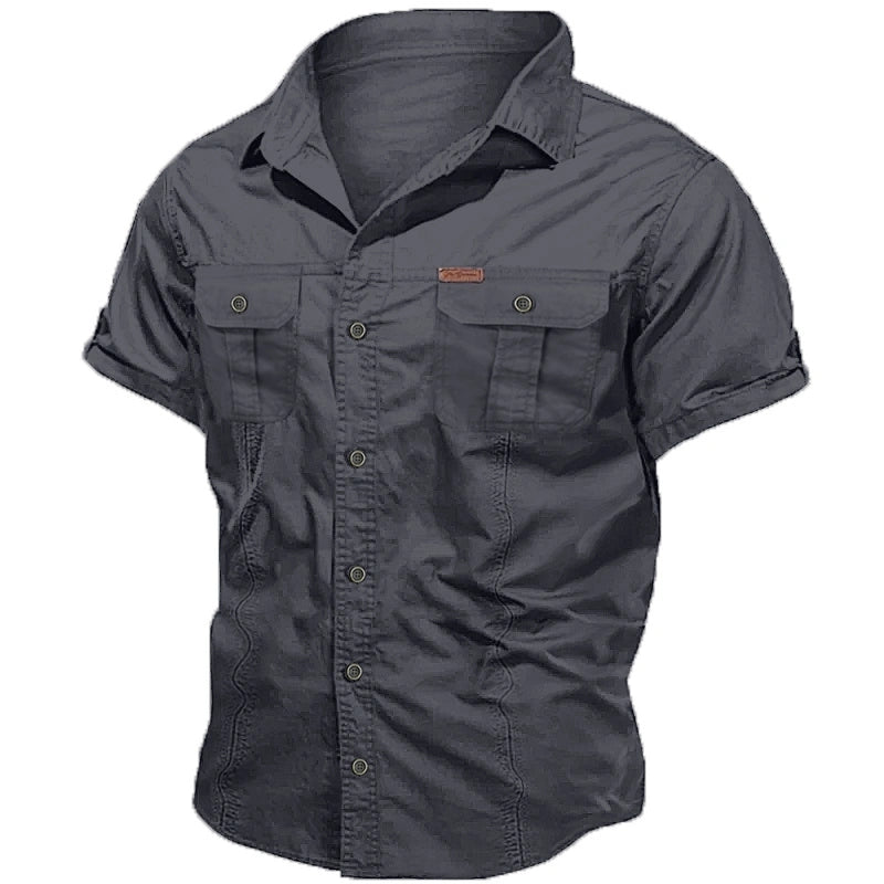 Men's shirts, work shirts, button-down shirts, utility shirts, casual shirts, suitable for holiday outings