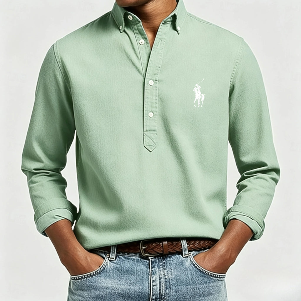 Men's Shirt Popover Shirt Button Down Shirt Casual Shirt