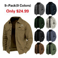 Men's Cow Print Work Shirt Western Shirt Cargo Shirt Long Sleeve Casual