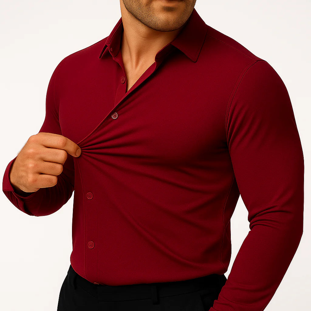 8-Pack Alimens&Gentle Men's Stretch Dress Shirts Short Sleeve Slim Fit Business Casual Button Down Shirts Muscle Fit Men's Dress Shirts Shortsleeve Menswear gifts for dad Top Plain