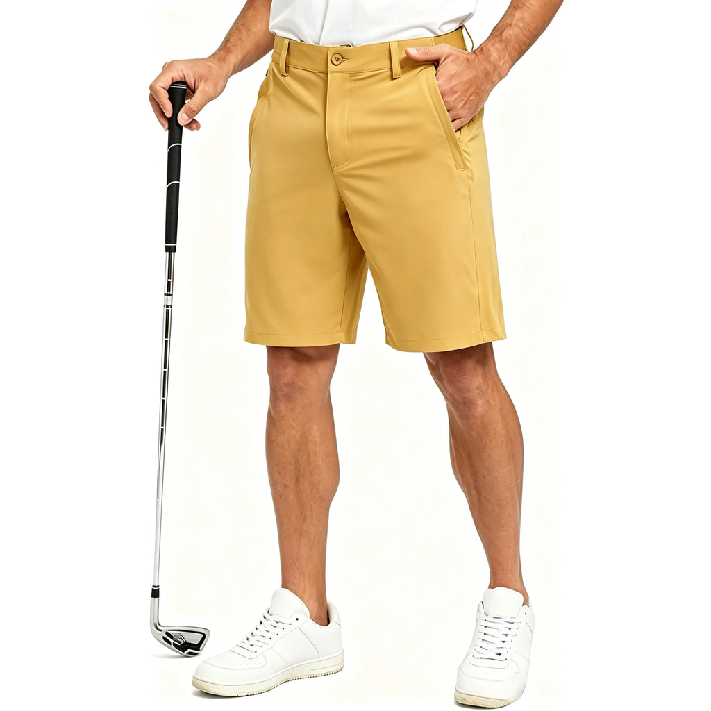Men's Golf Work Shorts Stretch Waistband Dry Fit