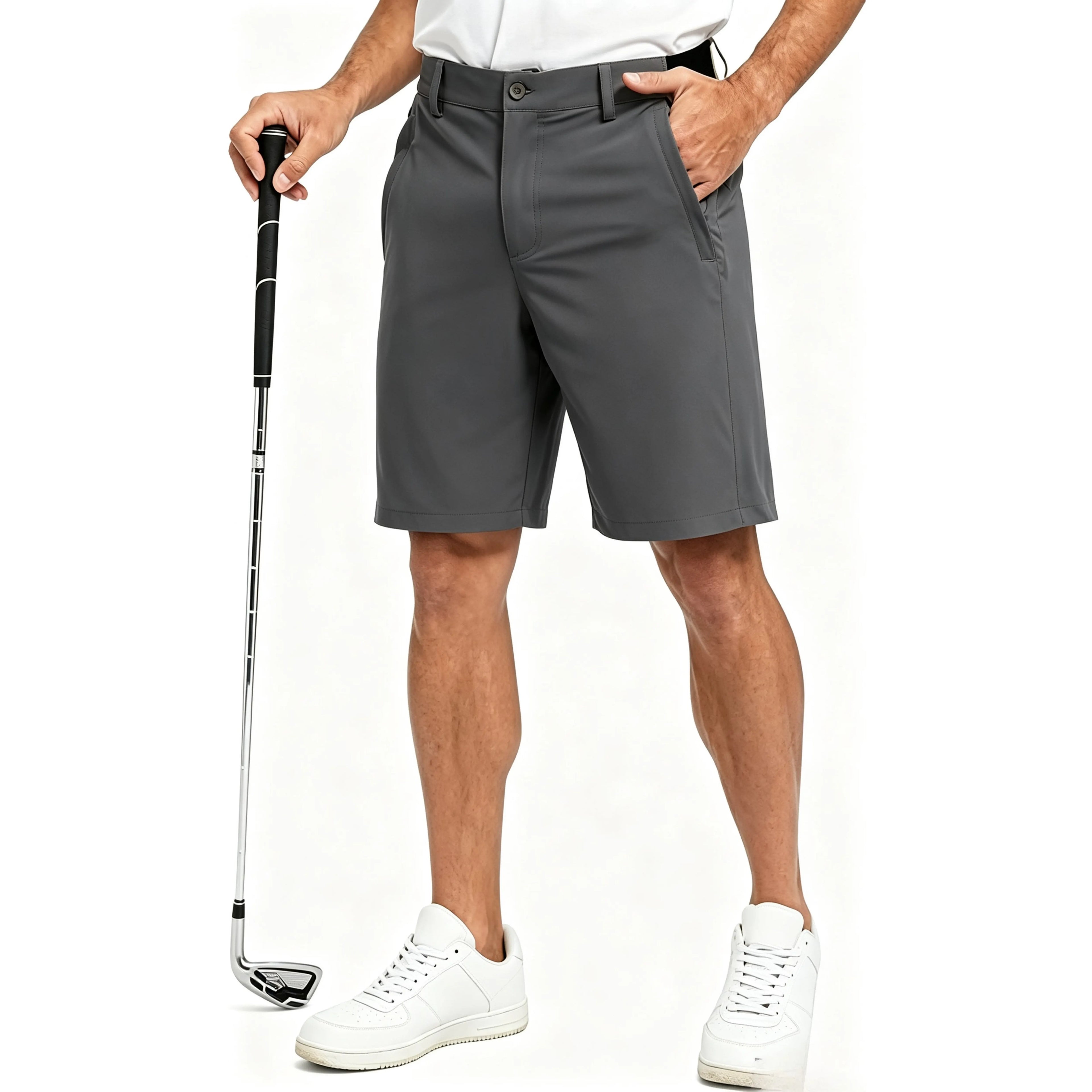 Men's Golf Work Shorts Stretch Waistband Dry Fit