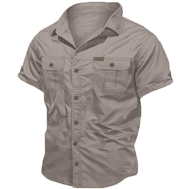 Men's shirts, work shirts, button-down shirts, utility shirts, casual shirts, suitable for holiday outings