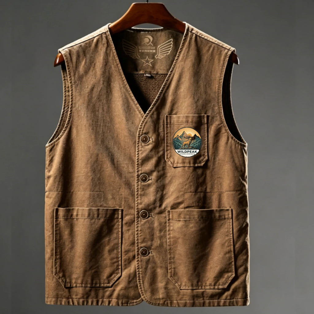 Men's Hiking Vest Summer Spring Outdoor Quick Dry Multi Pockets Lightweight Wear