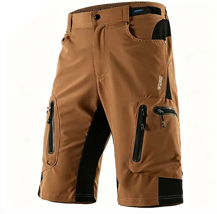 Arsuxeo Men's Solid Color Cycling MTB Shorts Bike Shorts Bike Shorts Baggy Shorts