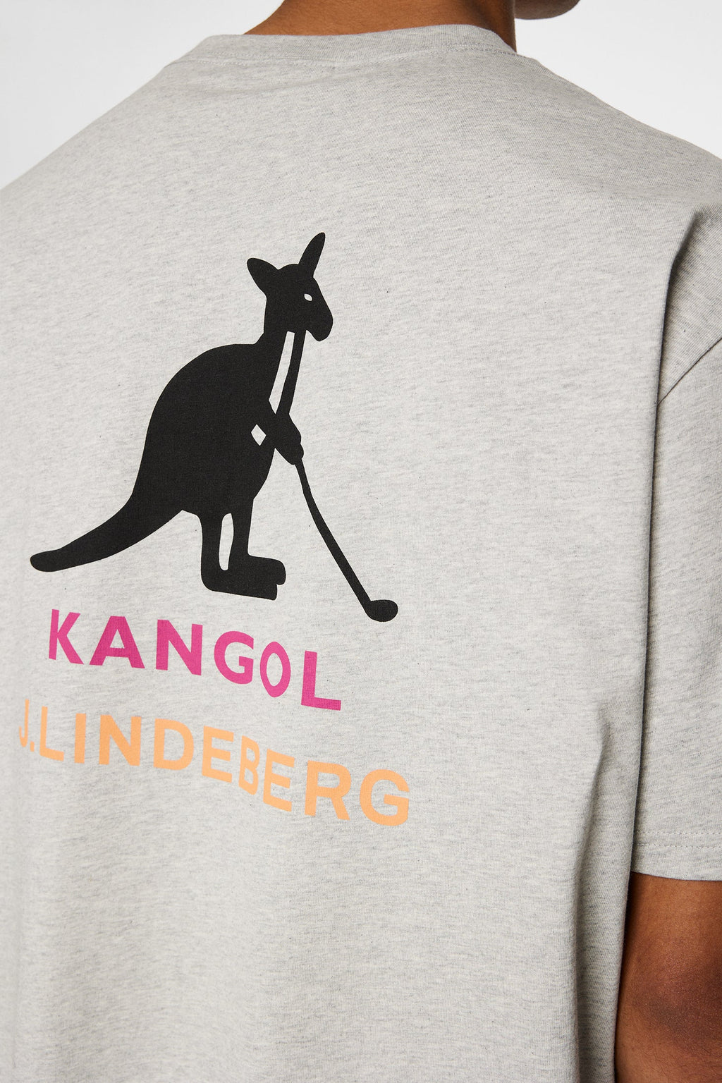 J.LINDEBERG DAVIE T-SHIRT LIGHT GREY MELANGE