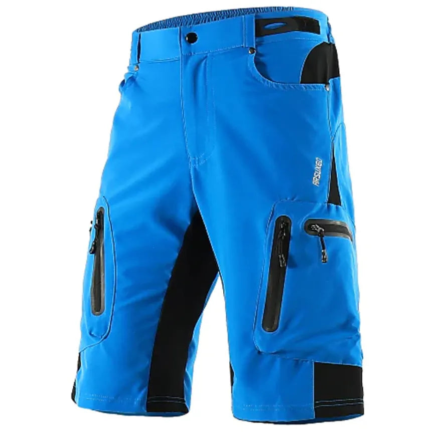 Arsuxeo Men's Solid Color Cycling MTB Shorts Bike Shorts Bike Shorts Baggy Shorts