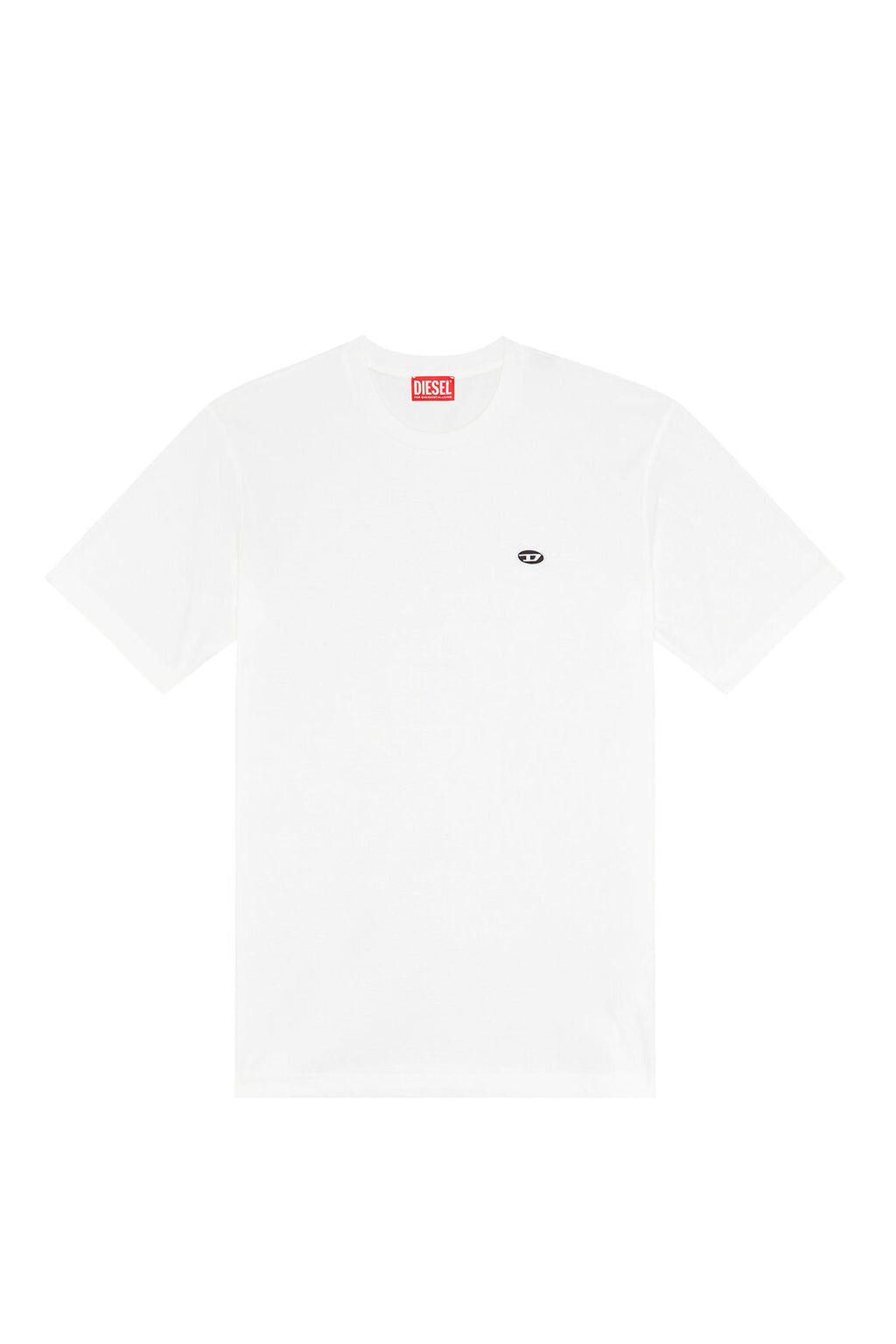 T-Just-Doval-Pj T-shirt with oval D patch White