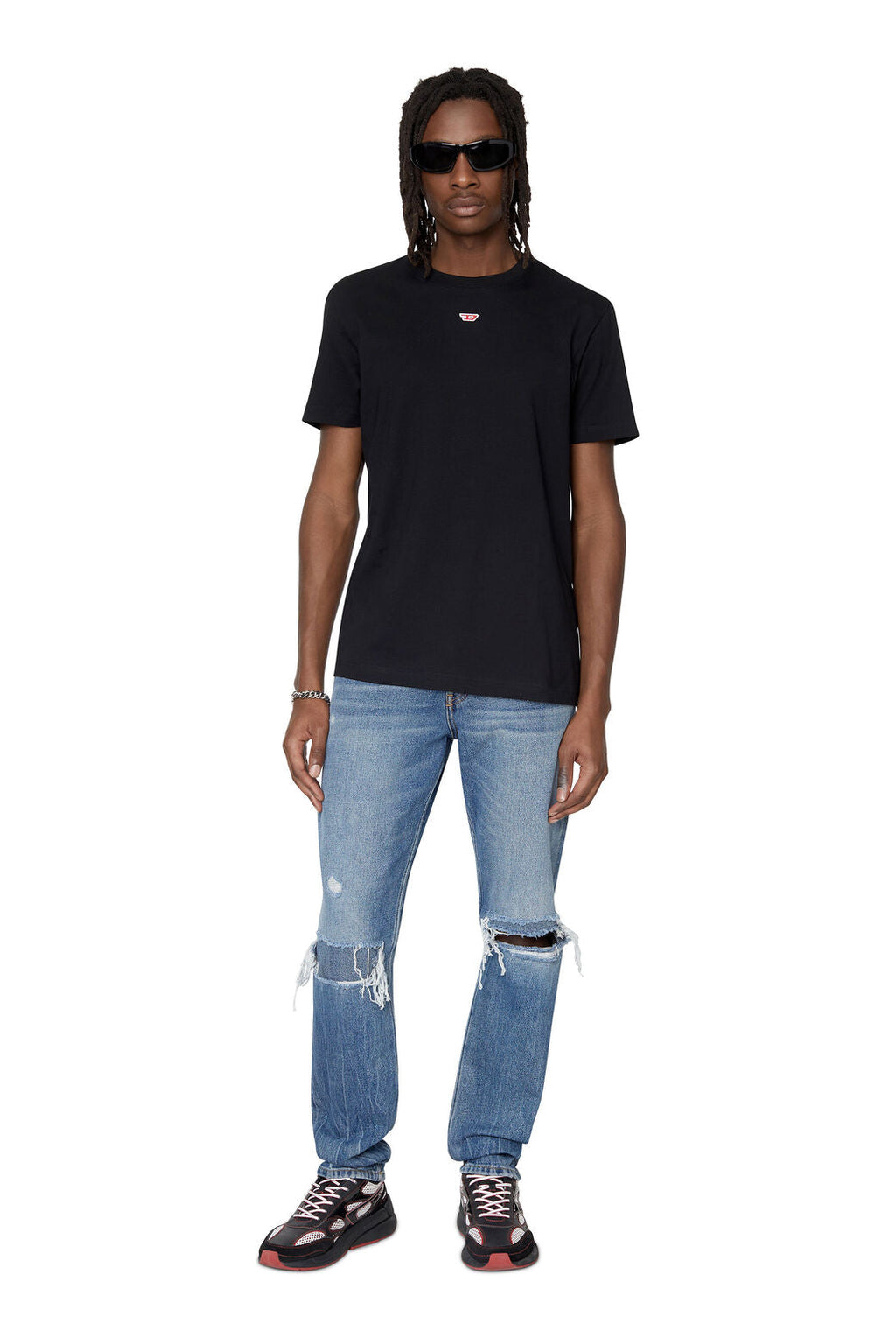 T-Diegor-D T-shirt with D patch Black