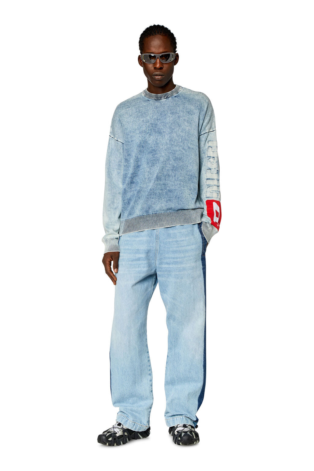 K-Zeros Jumper in indigo cotton Denim