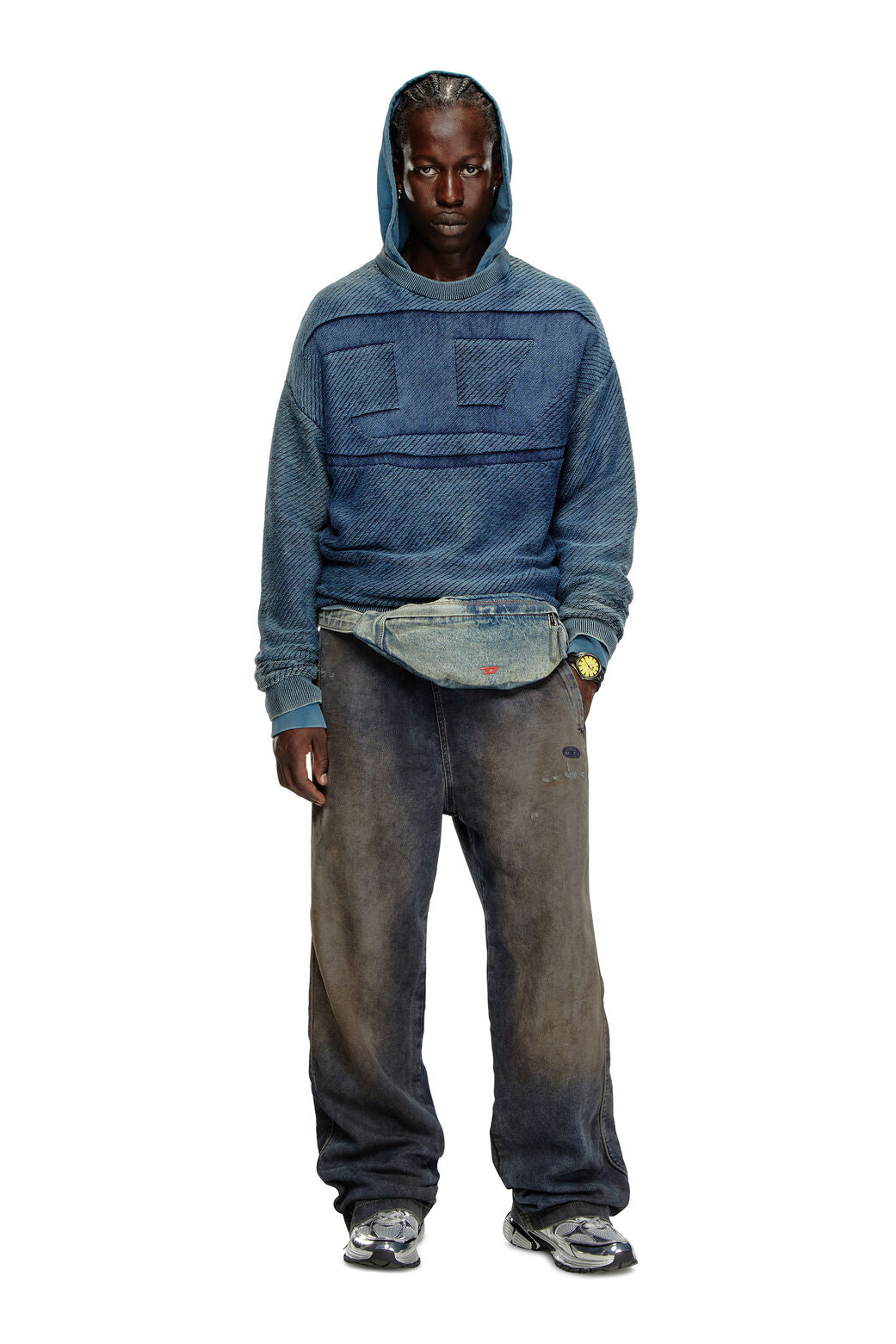 DIESEL K-KLEVERY KNITWEAR A15476-0AJCY PEACOAT BLUE