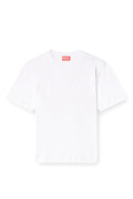 T-Adjust-Bigoval T-shirt with embossed Oval D White