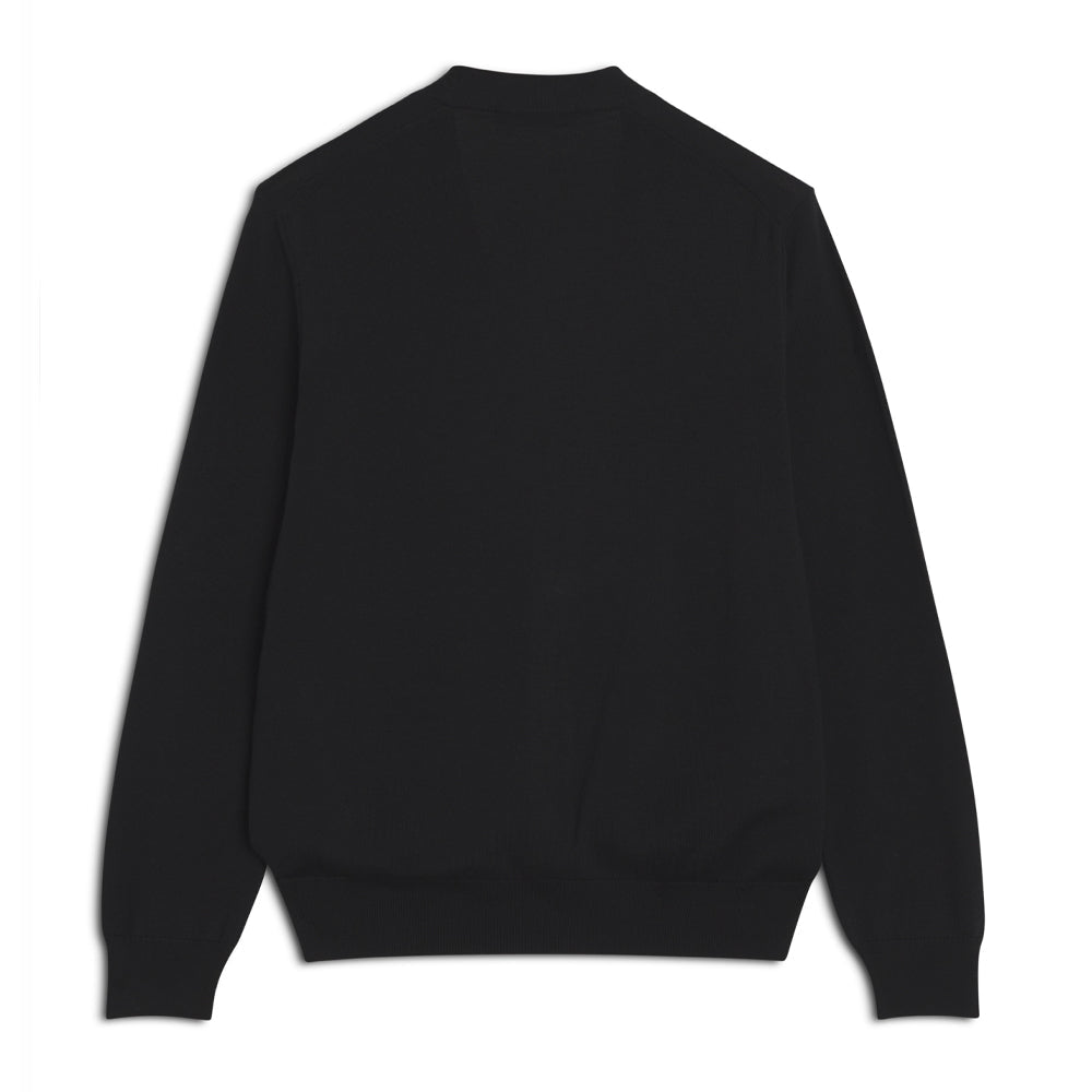 Bold Fox Head Patch Regular Cardigan Black