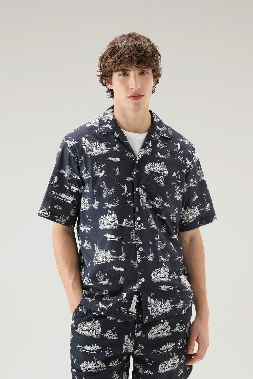 Short-sleeved Zavikon Shirt MELTON BLUE