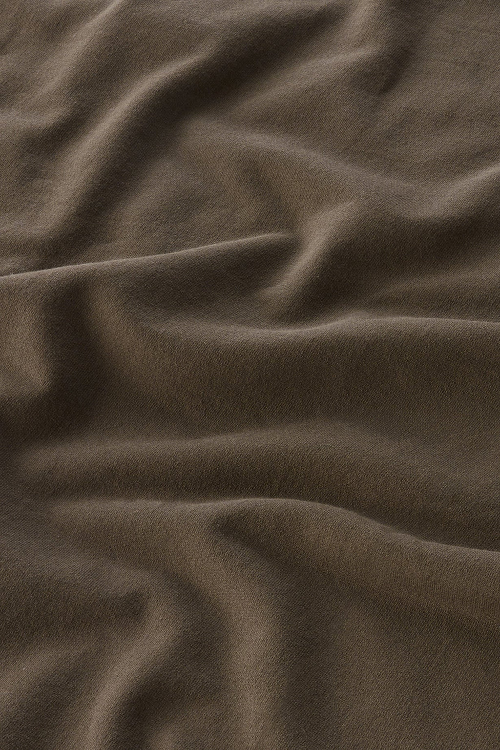 Crewneck In Pure Cotton Fleece With Zip Pocket Dark Green