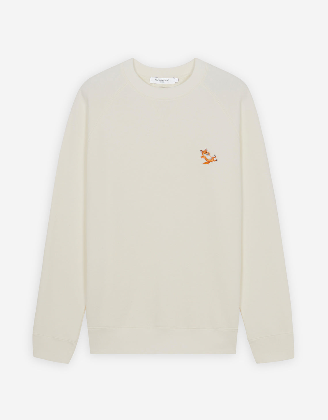 Unisex Chillax Fox Patch Classic Sweatshirt Ecru