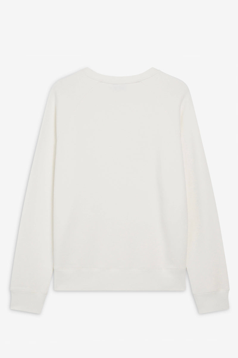 Double Fox Head Patch Classic Sweatshirt Ecru