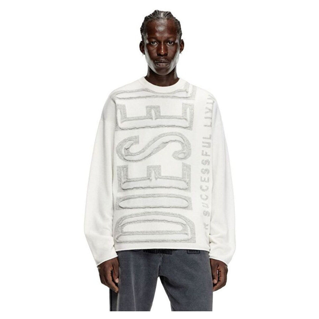 K-Floyd Wool jumper with peel-off Super Logo OFF/WHITE