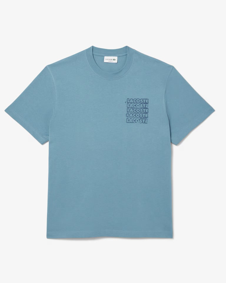 Lacoste Men's Graphic Print short set Blue