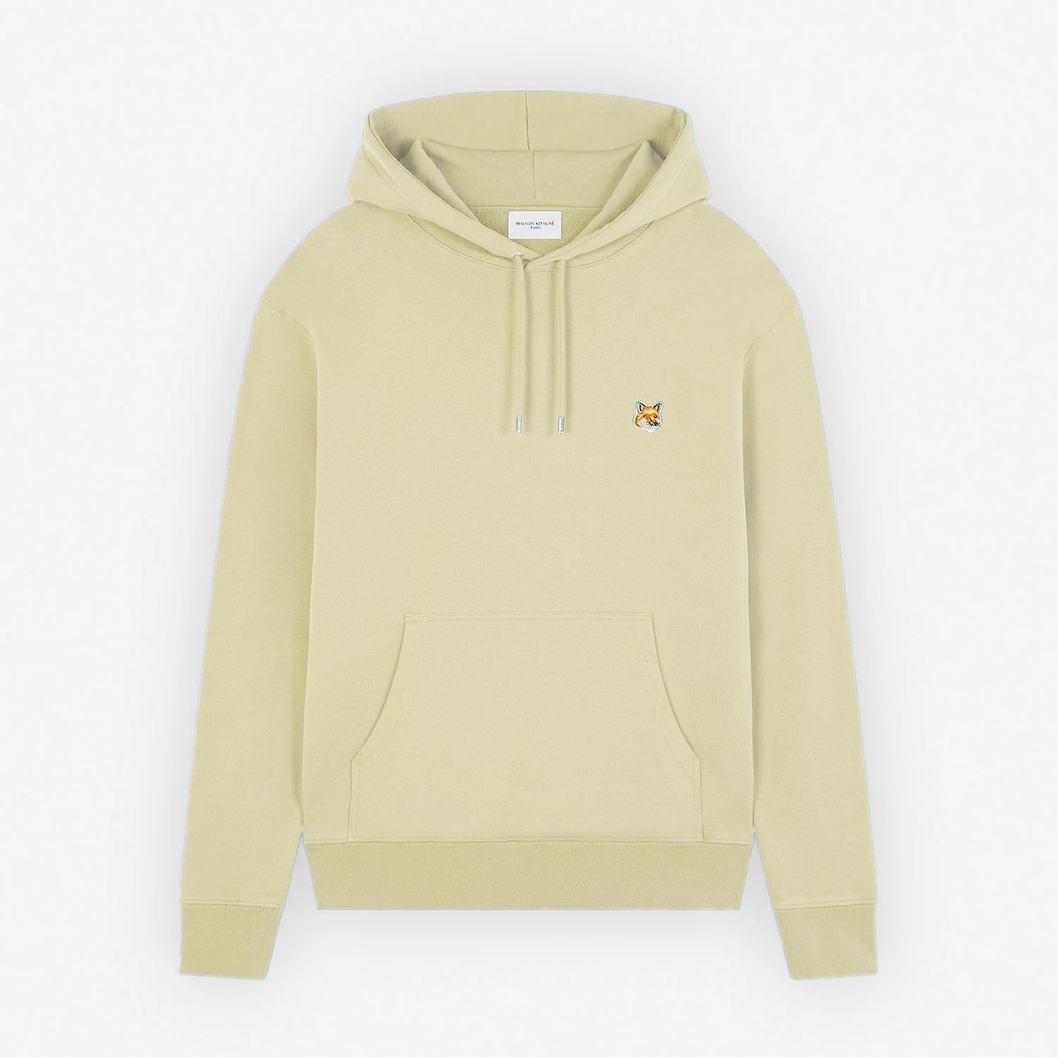 Men's Fox Head Patch Regular Hoodie Chalk Yellow