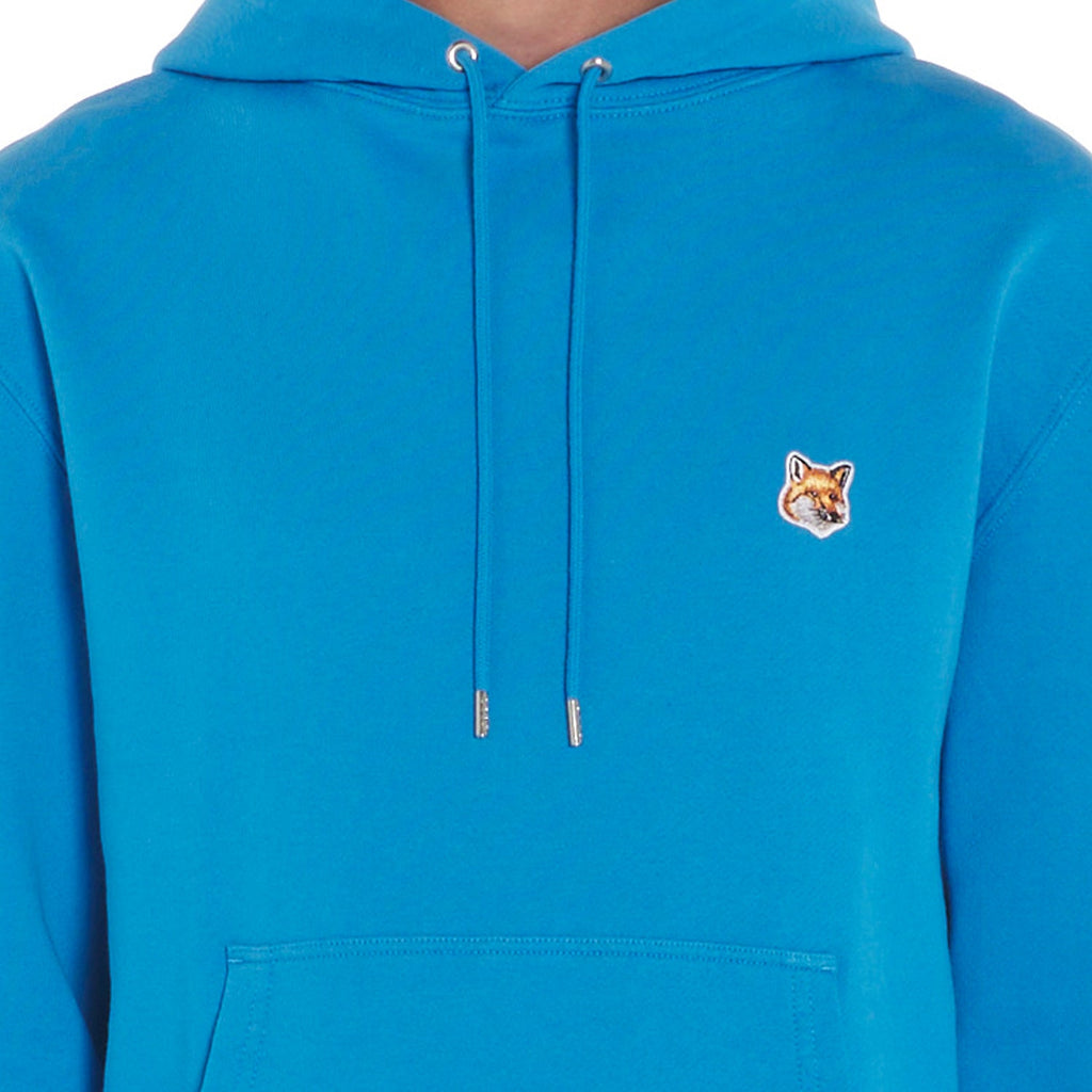 Men's Fox Head Patch Regular Hoodie Enamel Blue