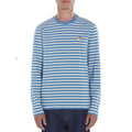 Fox Head Patch Regular Marin Tee Shirt Drifter Blue Stripes