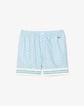Lacoste Men’s Monogram Logo Print Relaxed Fit Shorts Light Blue – GH9928-51-GIL