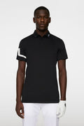 J.LINDEBERG HEATH GOLF POLO BLACK
