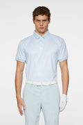J.LINDEBERG Men's Tour Tech Print Polo SHADOW BRIDGE WINTER SKY