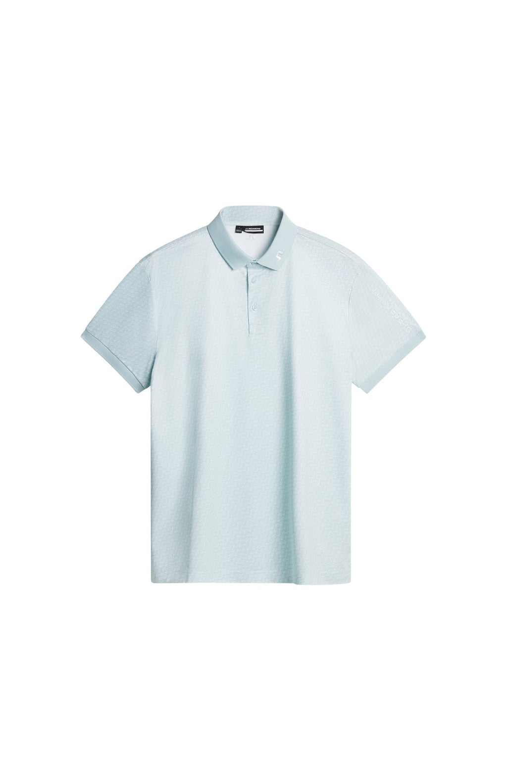 J.LINDEBERG Men's Tour Tech Print Polo SHADOW BRIDGE WINTER SKY