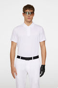 J.LINDEBERG ALEKS HYBRID KNIT POLO SHIRT WHITE
