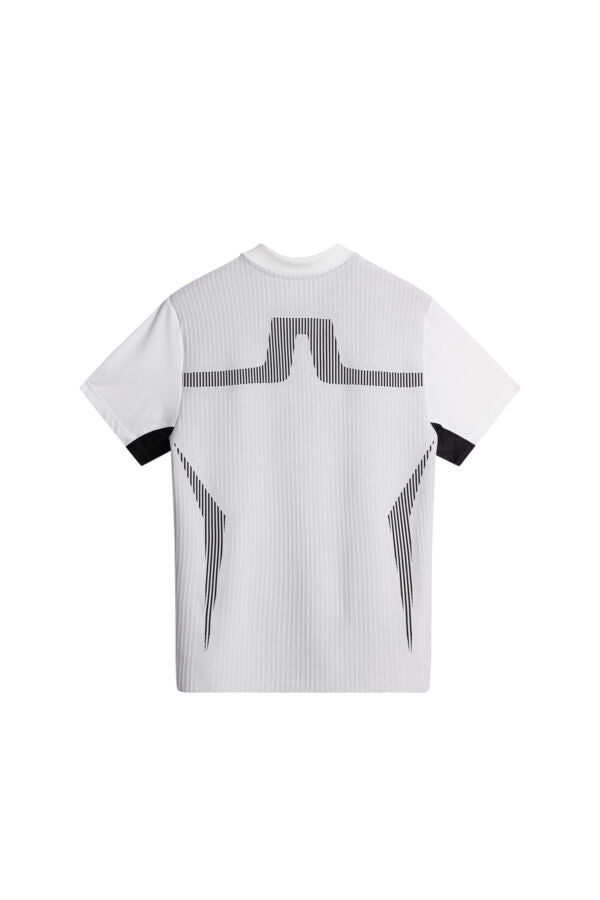 J.LINDEBERG ALEKS HYBRID KNIT POLO SHIRT WHITE