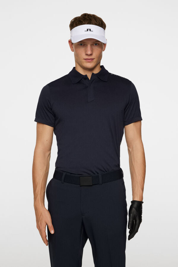 J.LINDEBERG ALEKS HYBRID KNIT POLO SHIRT JL NAVY