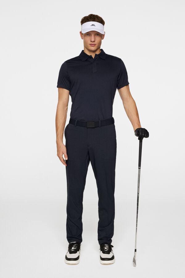 J.LINDEBERG ALEKS HYBRID KNIT POLO SHIRT JL NAVY