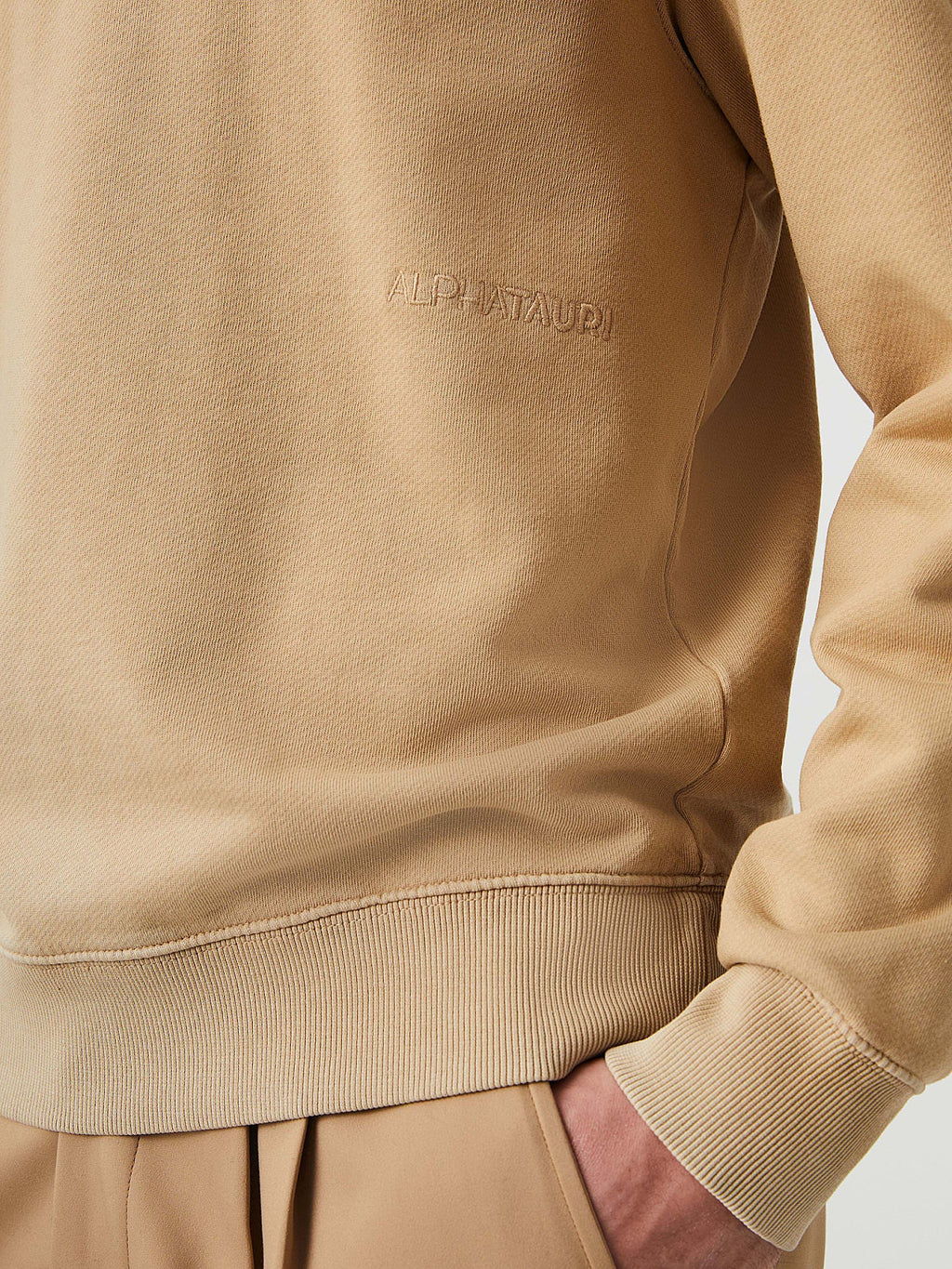 Gradient Crewneck Sweater SORENO V1.Y7.02 Brown / Beige
