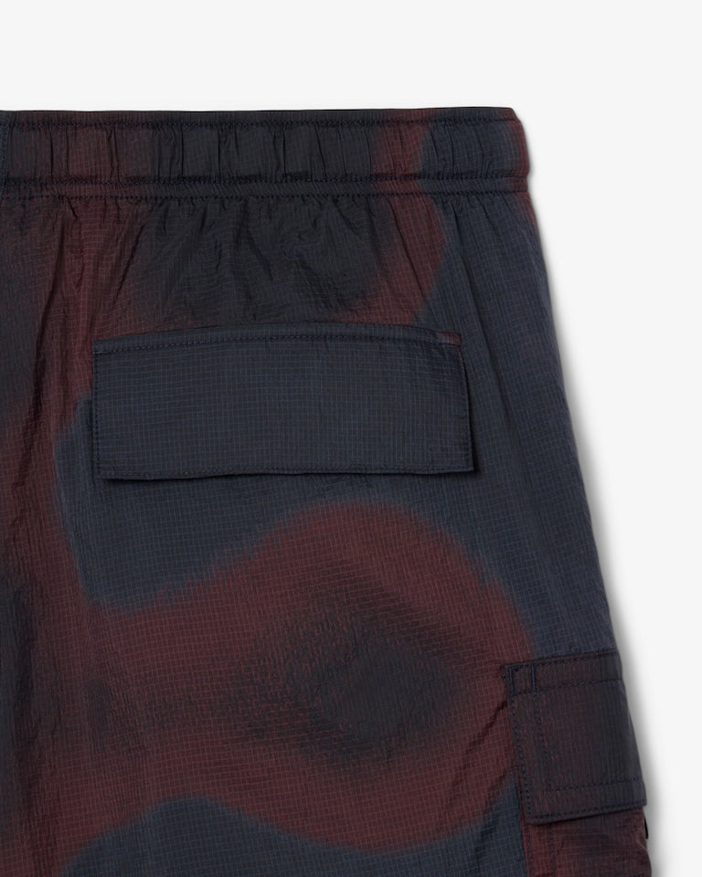 Lacoste Men’s Ombré Print Nylon Cargo Shorts – Navy Blue GH9659-51-EIX