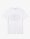 Men's Crew Neck Embroidered Logo Cotton T-shirt White