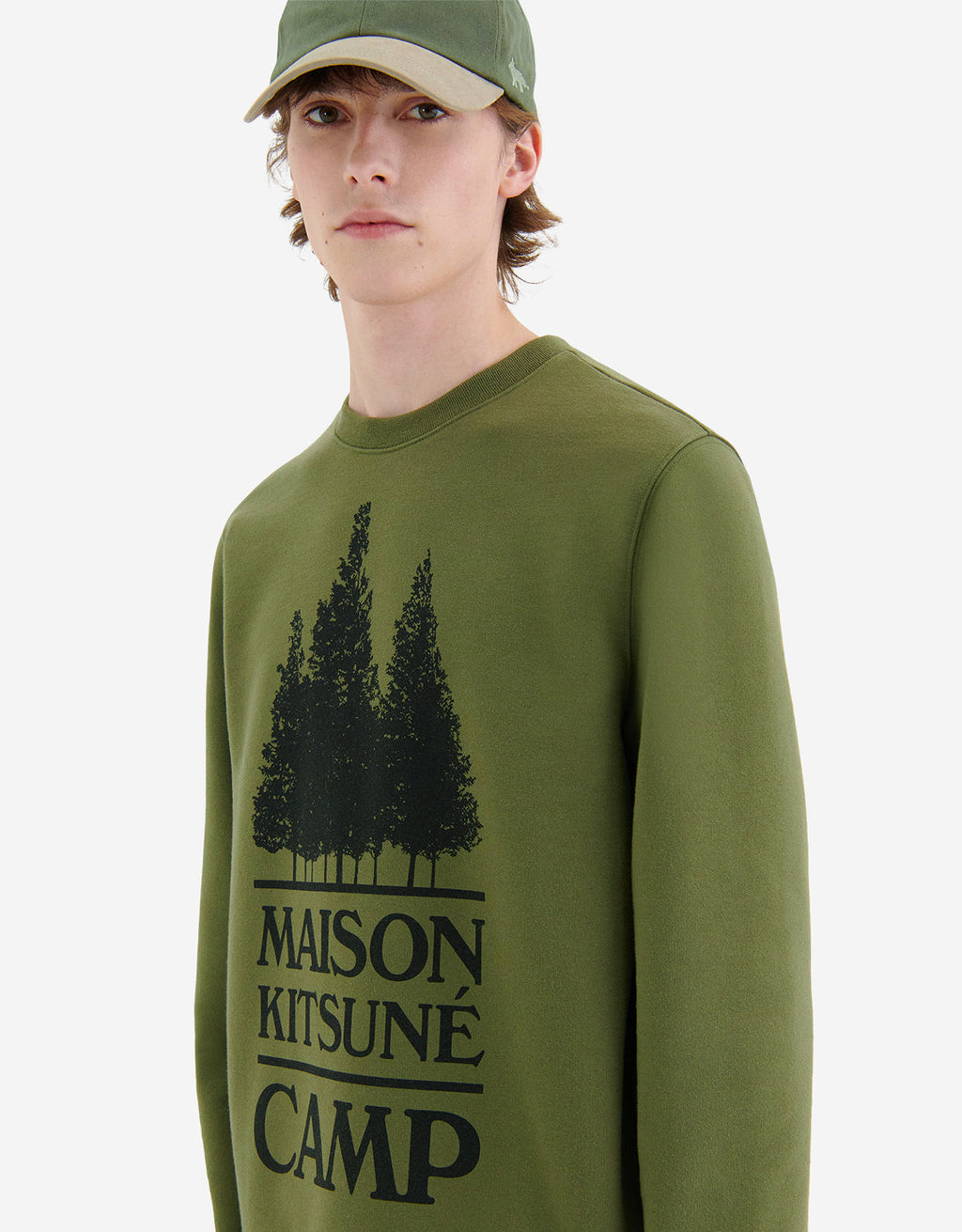 MEN'S MAXI MK CAMP REGULAR SWEATSHIRT DARK KHAKI
