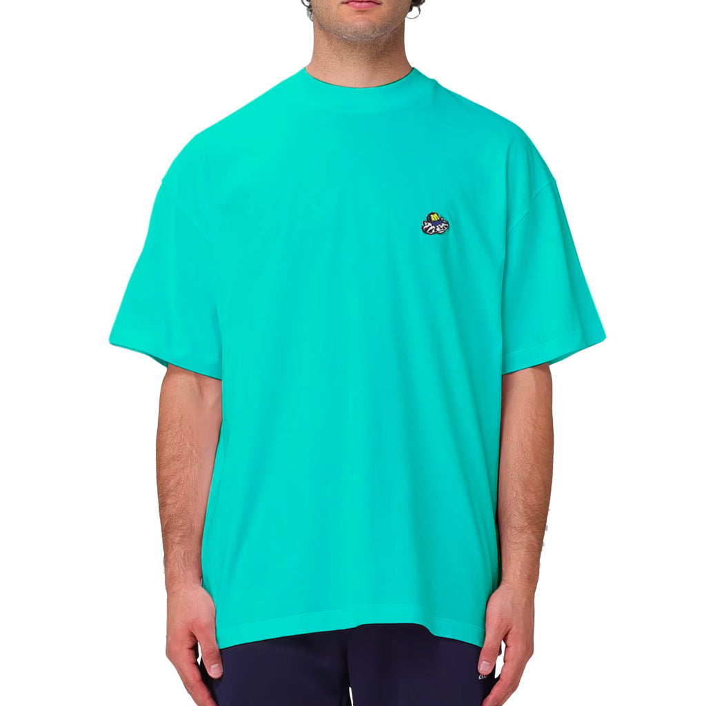 MSGM Crewneck Short-Sleeved T-Shirt Emerald Green