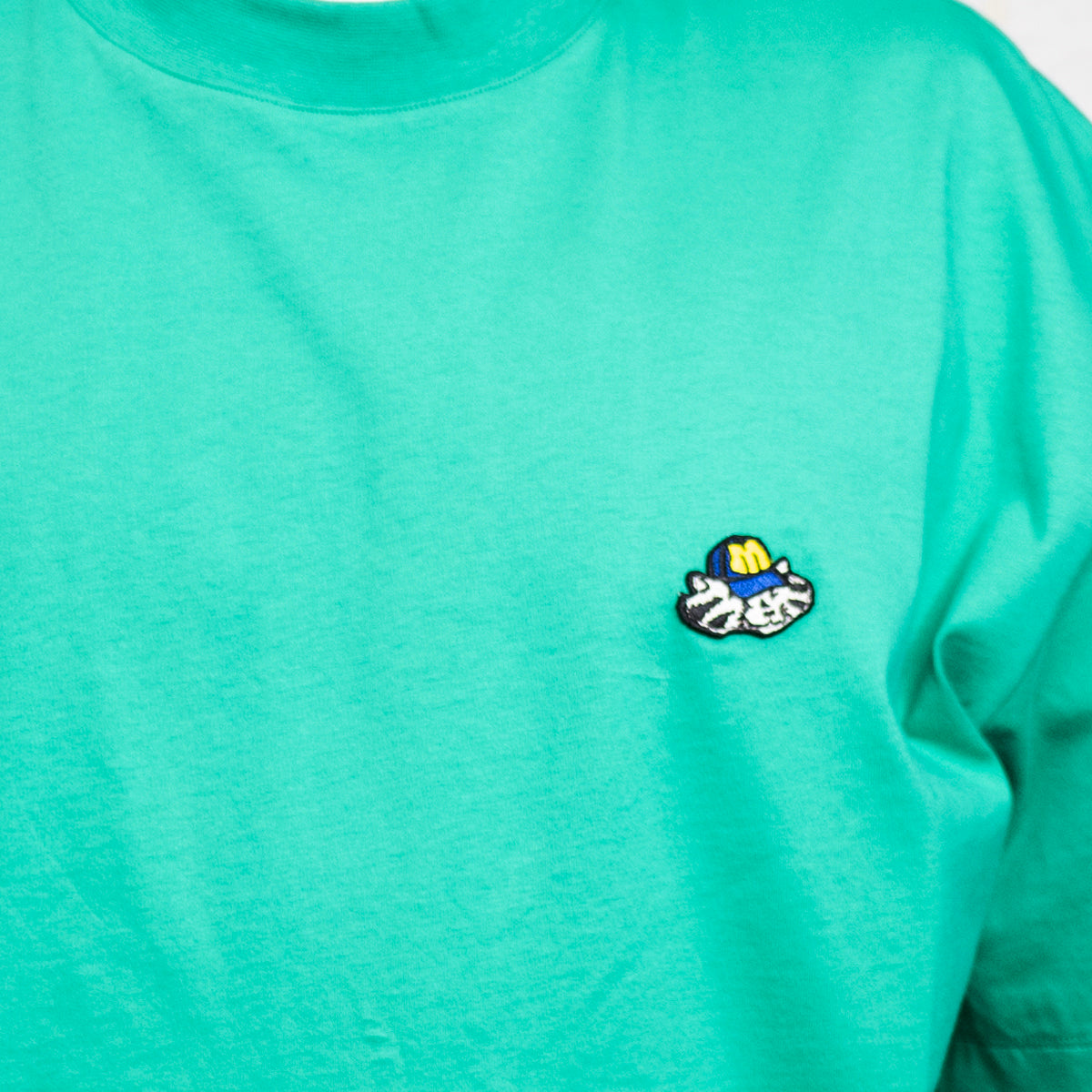 MSGM Crewneck Short-Sleeved T-Shirt Emerald Green