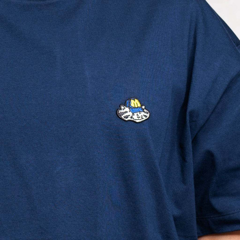 MSGM Crewneck Short-Sleeved T-Shirt Navy