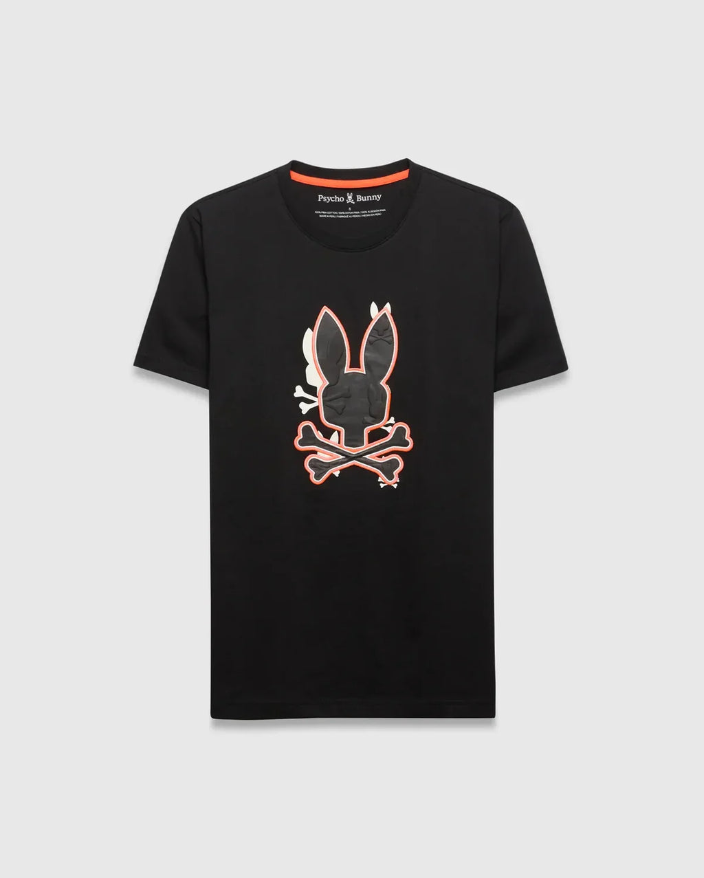 Psycho Bunny Tanner Bunny Graphic Tee Black