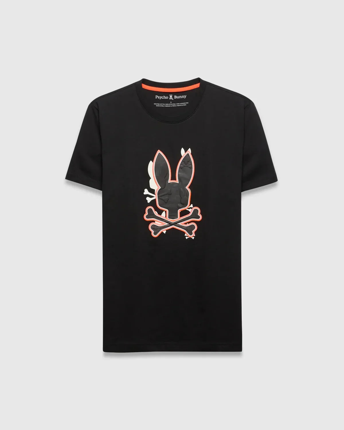 Psycho Bunny Tanner Bunny Graphic Tee Black