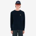 Men's Baby Fox Patch Relaxed Pullover Navy